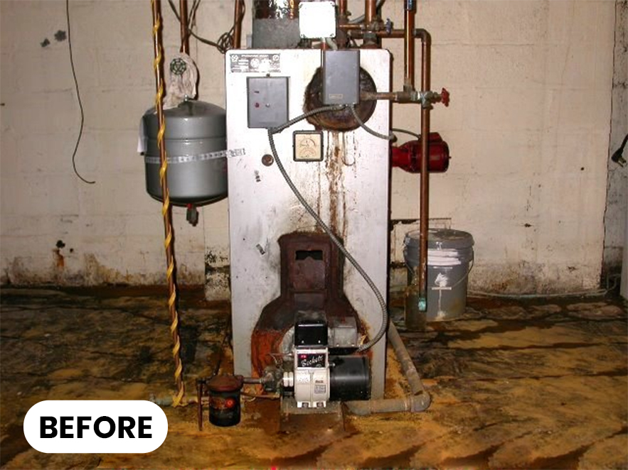Old Boiler Replacement in Kemnay