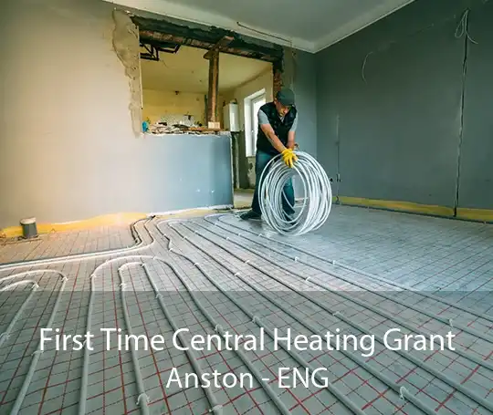 First Time Central Heating Grant Anston - ENG